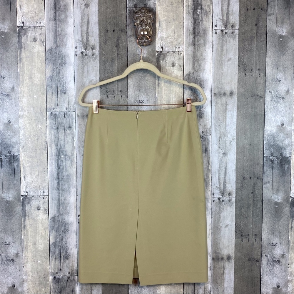 Prada Camel Pencil Skirt Size 46 - Picture 2 of 13